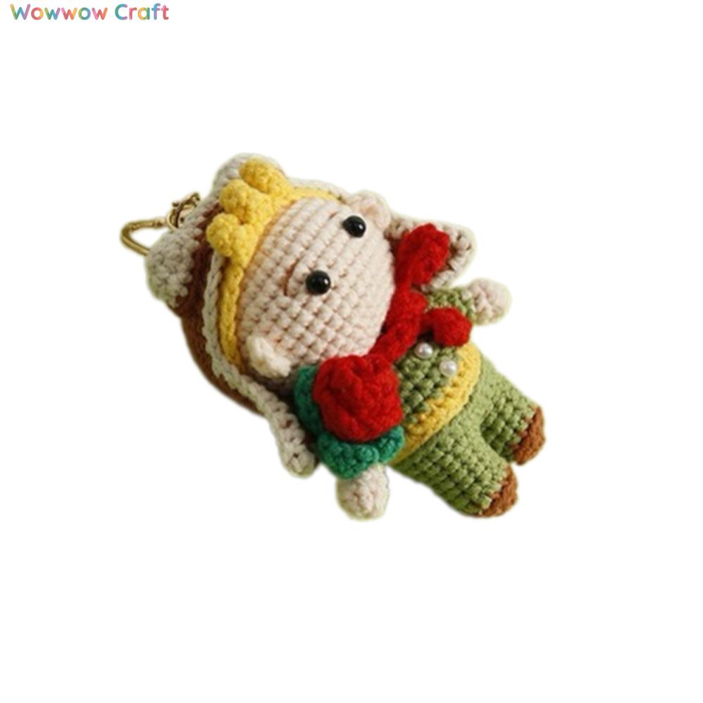 Pendants,Crochet Doll,Cute Little Prince Hand-crocheted Doll Pendant - Hand-crocheted Keychain